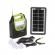 Sistem iluminare led gd8071, panou solar, 3 becuri