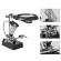 Stand de lipit cu lupa si lampa led, gj5