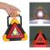 Lampa de avertizare avarie, led cob, incarcare solara, usb