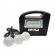 Sistem iluminare cl26, 3 becuri, boxa bt, radio, 20w