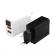 Adaptor priza cu 2 usb si afisaj led, cablu usb