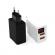 Adaptor priza cu 2 usb si afisaj led, cablu usb