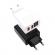 Adaptor priza cu 2 usb si afisaj led, cablu usb
