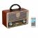 Boxa retro andowl yx2022, bt, usb, 18w p.m.p.o.