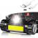 Lanterna de cap smd/cob, 2 moduri iluminare, usb