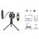 Microfon profesional andowl k222, trepied si filtru