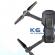 Mini drona k6, telecomanda, 4k, 1800mah, 12mpx, 1080p, bt/wifi