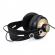 Casti cu fir d68, stereo, jack 3,5 mm, negre