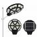 Lampa solara 990led, suport, senzor, 1000w, telecomanda