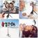 Selfie stick reglabil, trepied, telecomanda inclusa