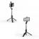 Selfie stick reglabil q03s, trepied, telecomanda, lampa led