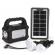 Sistem iluminare gd8080, 3 becuri, lanterna, usb