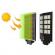 Lampa solara led smd, dubla, telecomanda, 500w