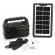 Sistem iluminare led gd8081, 3 becuri, panou solar