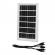 Panou solar policristalin, portabil, 7w, cu cablu 5 mufe