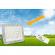 Proiector led cu panou solar, telecomanda, zs56004, 150w