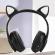 Casti wireless b450, bt, urechi pisica, usb, led rgb