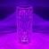 lampa led rgbw decorativa, design cristal, usb, cu telecomanda