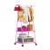 Organizator haine cu 2 polite, mobil, 160x55x42cm, suport umerase