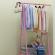 Organizator haine cu 2 polite, mobil, 160x55x42cm, suport umerase