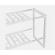 Raft ajustabil pentru spatiul de sub chiuveta, 2 etaje, 25 x 38.5 x 43 cm, alb, Vivo TK0121