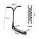 Trotineta pentru cascadorii wxm wrs-ay1 - black white