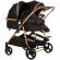 Carucior gemeni chipolino duo smart 2 in 1 obsidian gold
