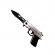 Briceag tip pistol, ideallstore®, 18 cm, argintiu