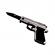 Briceag tip pistol, ideallstore®, 18 cm, argintiu