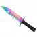 Cutit de vanatoare ideallstore®, rainbow rambo, 32.5 cm, multicolor, teaca inclusa