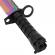 Cutit de vanatoare ideallstore®, rainbow rambo, 32.5 cm, multicolor, teaca inclusa
