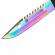 Cutit de vanatoare ideallstore®, rainbow rambo, 32.5 cm, multicolor, teaca inclusa
