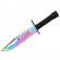 Cutit de vanatoare ideallstore®, rainbow spirit, multicolor, 32.5 cm, teaca inclusa