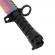 Cutit de vanatoare ideallstore®, rainbow spirit, multicolor, 32.5 cm, teaca inclusa