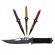 Set cutit de vanatoare extreme battle si trei cutite de aruncat, ninja assasin, ideallstore®, otel inoxidabil, teaca inclusa