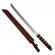 Set doua sabii, ideallstore®, ninja path, 70 cm, teaca inclusa