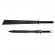 Set doua sabii de vanatoare, ideallstore®, ninja blade, 81 cm, negru, teaca inclusa