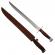 Set maceta si sabie de vanatoare, ideallstore®, otel inoxidabil, 61 cm