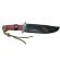 Set sabie si cutit de vanatoare, ideallstore®, steel wolf, otel inoxidabil, 31 cm, argintiu