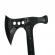 Set topor si sabie de vanatoare, ideallstore®,  negru, 39 cm, teaca inclusa