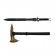 Set topor si sabie de vanatoare, ideallstore®, desert camo, 39 cm