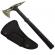 Set topor si sabie de vanatoare, ideallstore®, otel inoxidabil, 40 cm, teaca inclusa