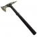 Set topor si sabie de vanatoare, ideallstore®, otel inoxidabil, 40 cm, teaca inclusa