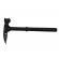 Set topor si sabie de vanatoare, ideallstore®, otel inoxidabil, negru, 39 cm, teaca inclusa