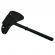 Set topor si sabie de vanatoare, ideallstore®, otel inoxidabil, negru, 39 cm