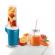 Nutriblender juicer trisa power smoothie 6930.12, cutit cu 4 lame, 21.000rot/min, albastru