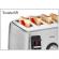 Prajitor de paine trisa family toast, 4 felii, 6 trepte rumenire, inox, putere 1600w