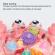 Jucarie interactiva pentru copii, model crab, plastic, cu lumini, 2 ani+, roz