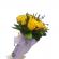 Buchet 15 trandafiri galbeni