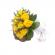 Buchet 15 trandafiri galbeni